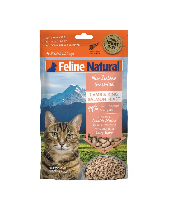    - Kitten food  Feline Natural - Lamb & King Salmon Freeze-Dried Raw (Cat Food)