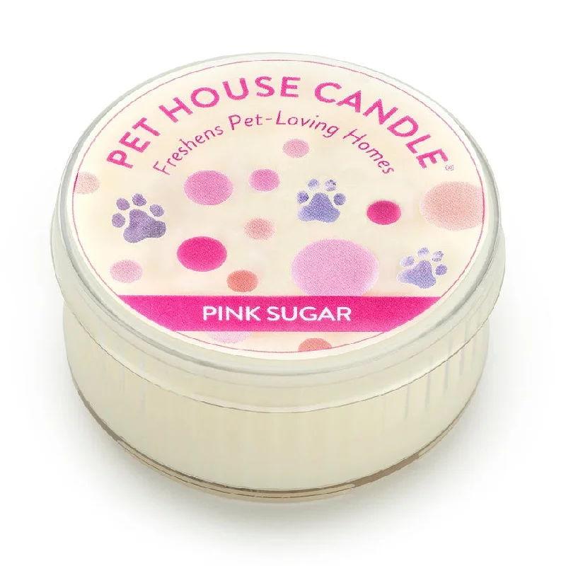 ---One Fur All Pet House Mini Candle - Pink Sugar - 42g