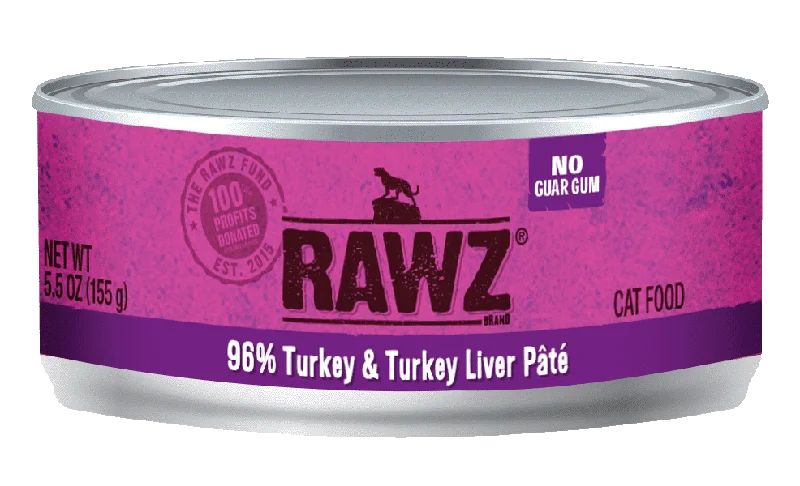    - Cat food for pregnant and nursing cats  RAWZ - 96% Turkey & Turkey Liver Pate (Wet Cat Food)