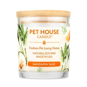 - Pet stroller can be taken on the planeOne Fur All Pet House Candle - Mandarin Sage - 255g