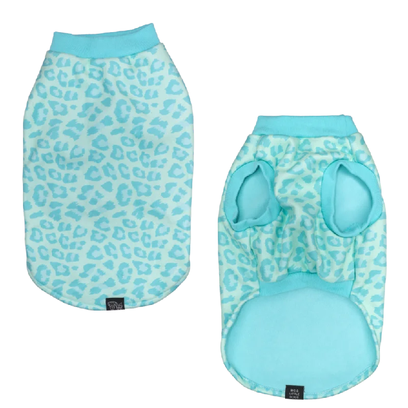 - Pet tear stain cleaning wipesBig & Little Dogs Fleece Pyjamas - Turquoise Leopard