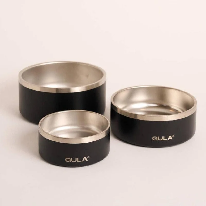 Pet accessoriesGULA | Double walled and insulated - Black Dog Bowl